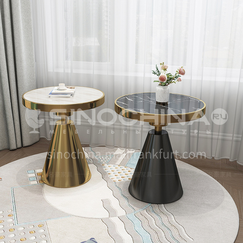 BE-1691-Living room light luxury stainless steel marble side table